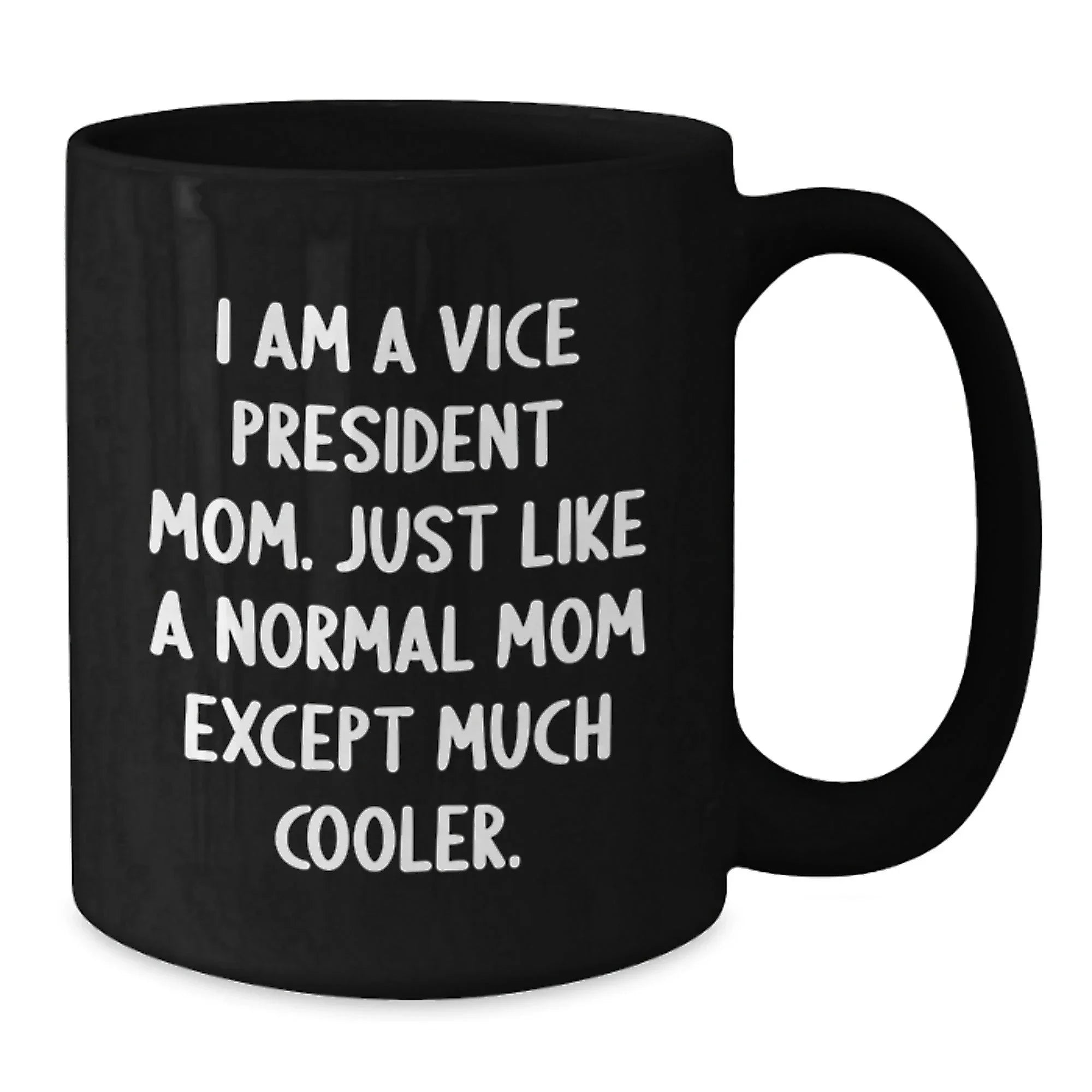 Funny Vice President Gifts for Mom, Christmas Unique Mugs for Vice President Women, Black Coffee Mug Gifts from Friends