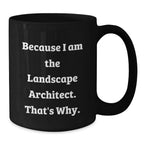Landscape Architect Funny Quote Black Coffee Mugs Gifts from Friends to Landscape Architect Graduation Unique Gifts