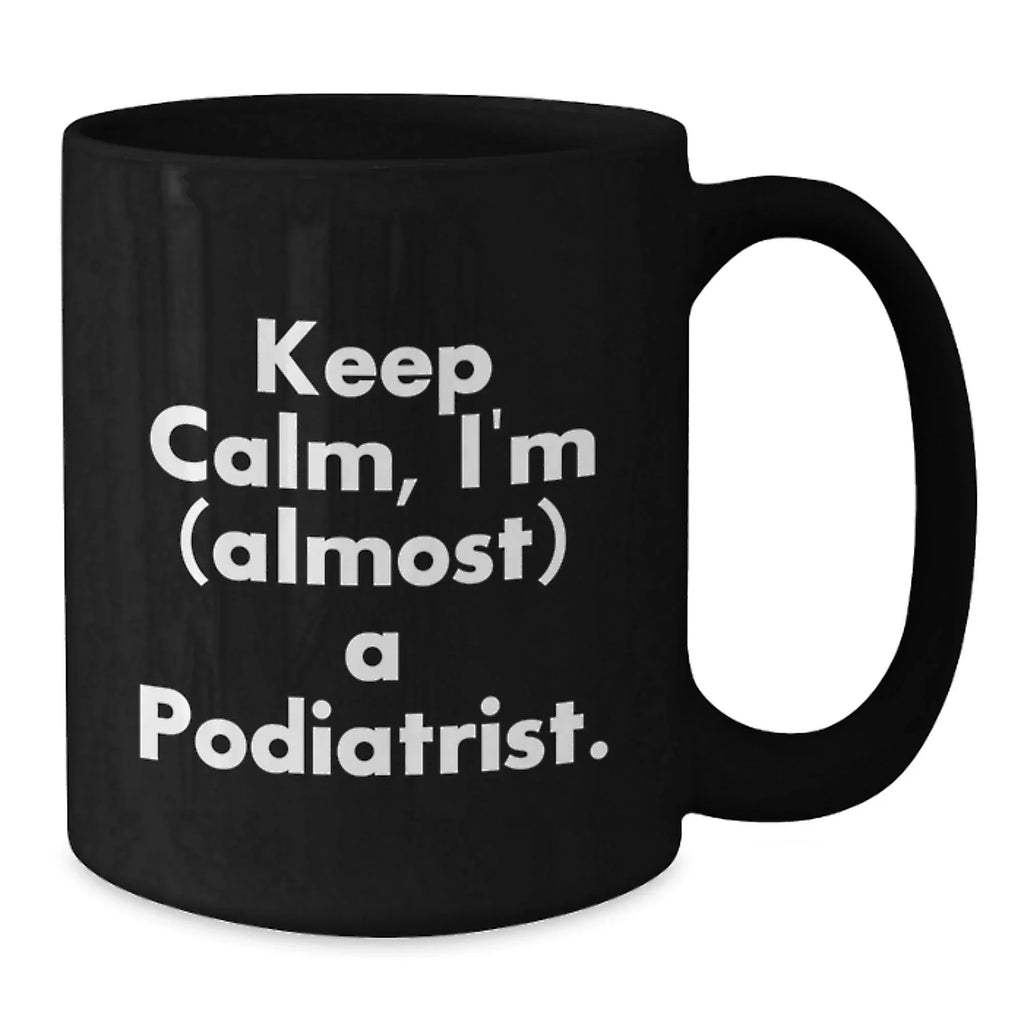 Funny Gifts for Podiatrists, Black Coffee Mug, Christmas Unique Presents from Friends