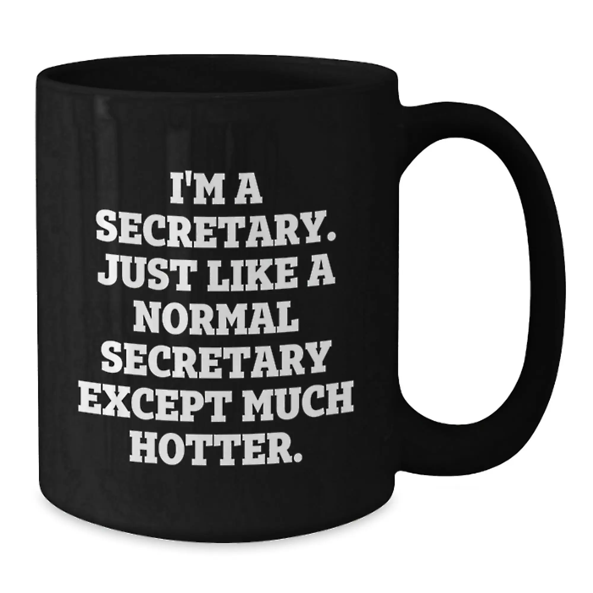 Funny Secretary Gifts from Friends for Secretary - Cute Black Coffee Mug for Secretary Graduation Unique Gifts - Additional