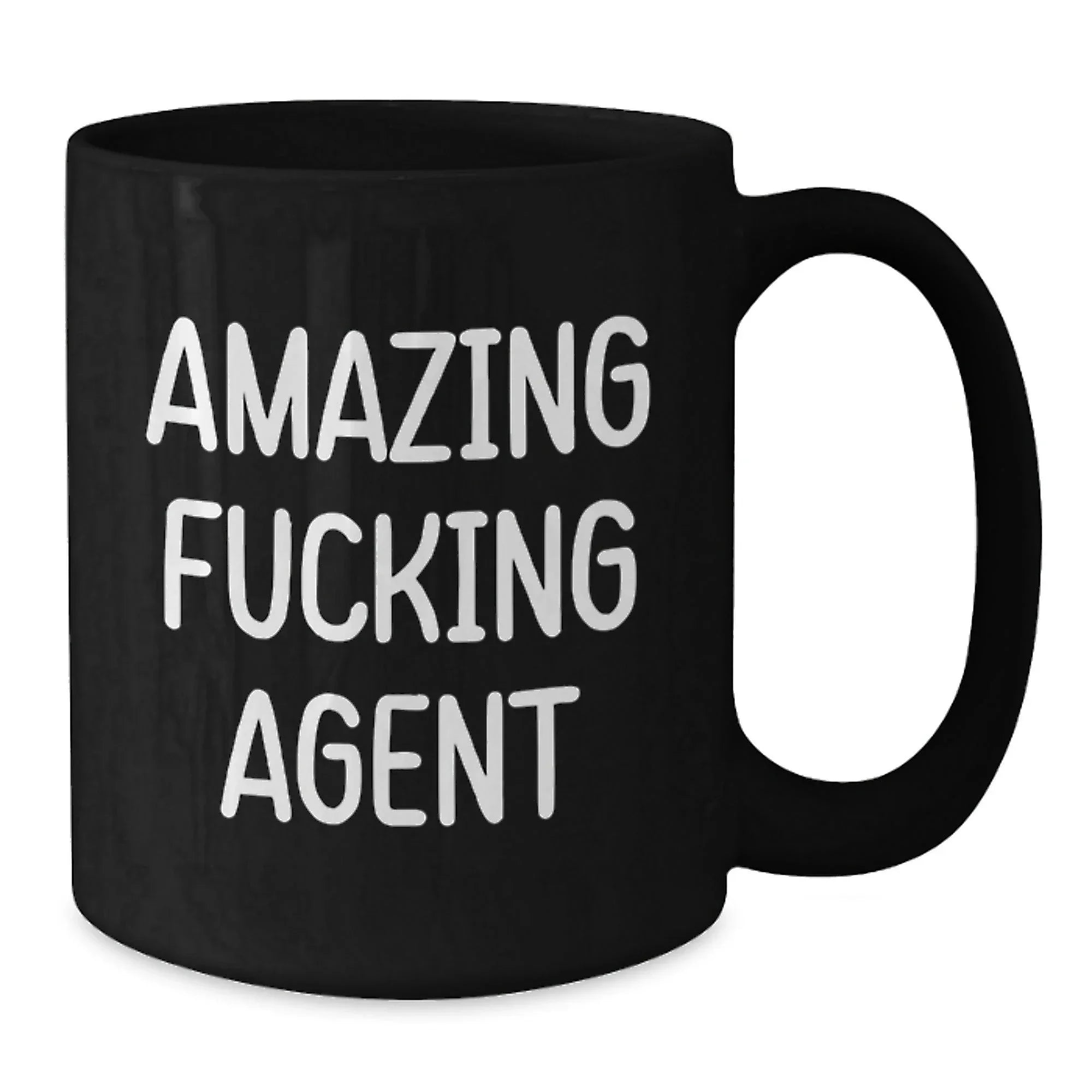 Amazing F--king Agent Black Coffee Mugs for Christmas Unique Gifts from Friends to Agent
