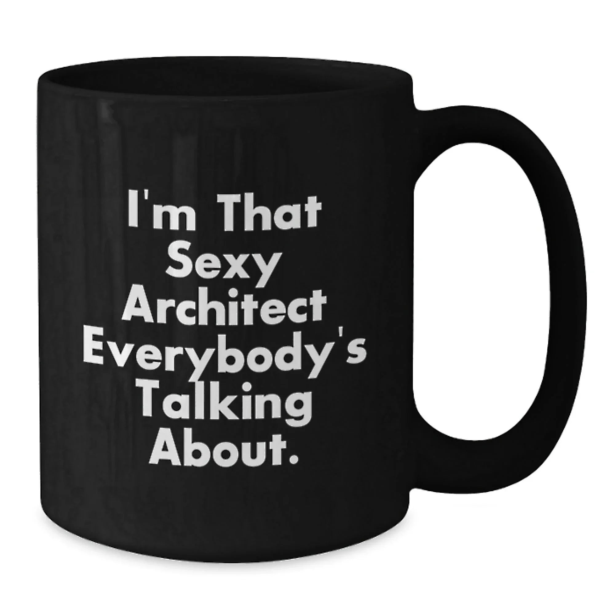Funny Black Coffee Mugs for Architects, Unique Gifts from Friends and Family, Christmas Unique