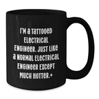 Funny Electrical Engineer Gifts for Men, Black Coffee Mug, Birthday Unique Presents from Friends, Family, Coworkers to Electrical Engineer - Additional