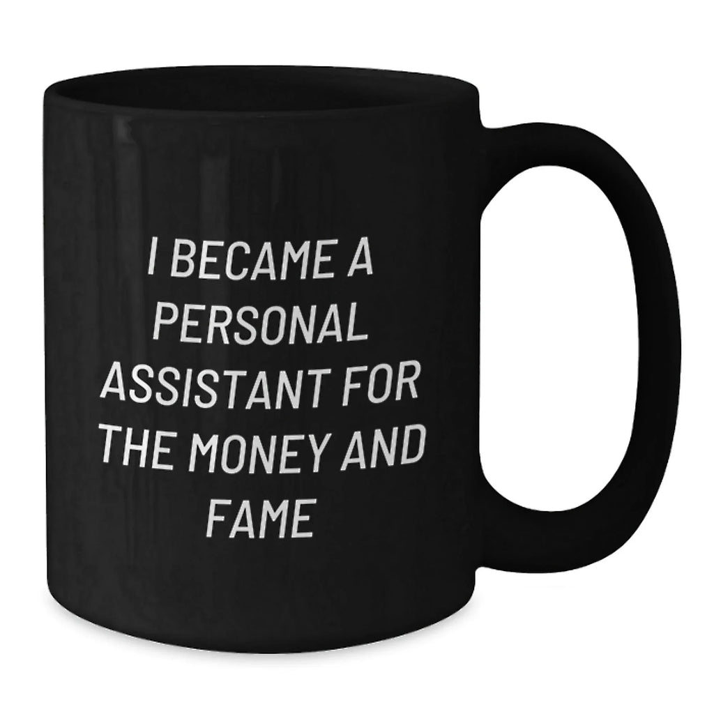 Funny Personal Assistant Gifts for Christmas Unique Black Coffee Mugs Gifts from Women to Men Friends Coworkers