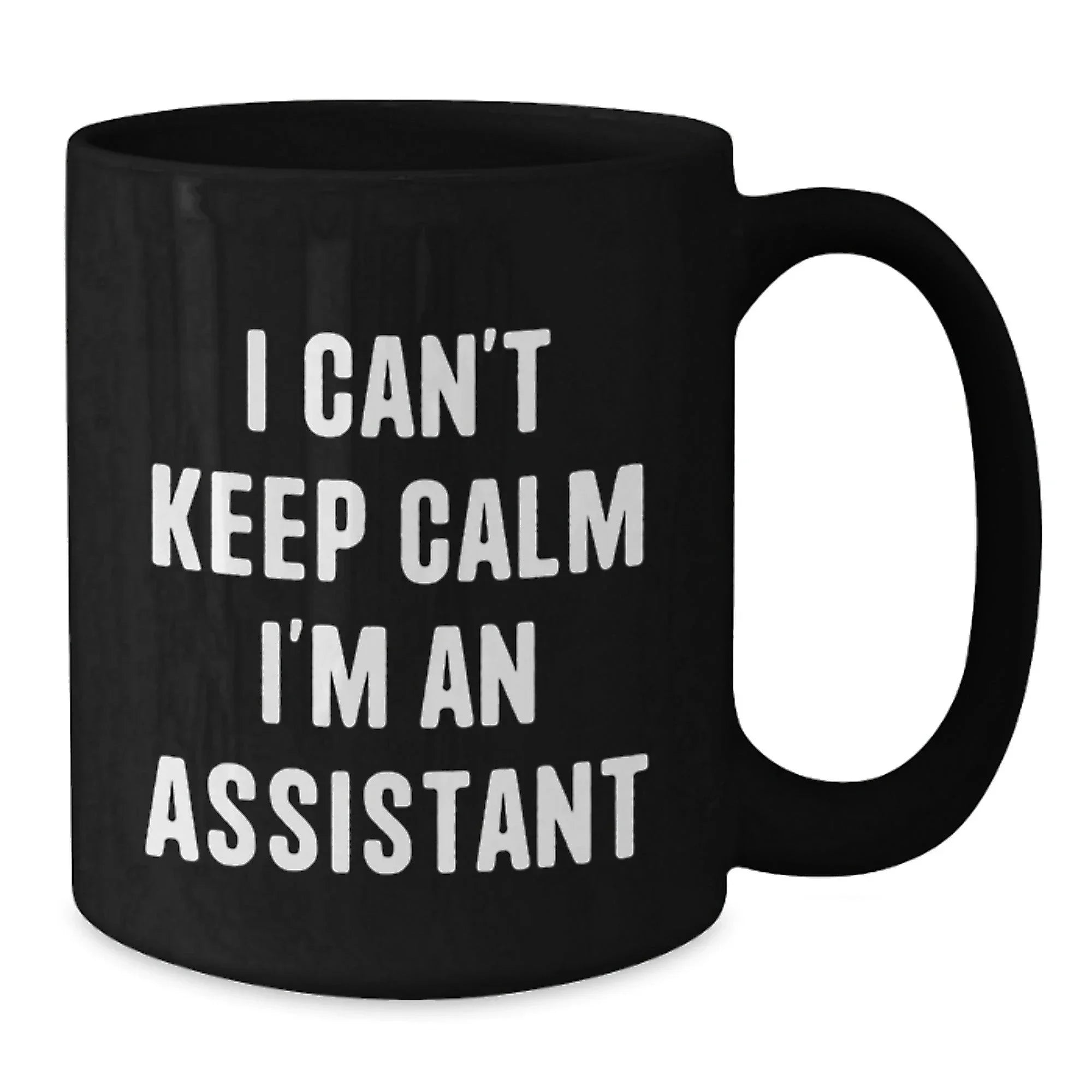 Funny Assistant Gifts from Men for Christmas Unique Gifts with 'I Can't Keep Calm I'm An Assistant'