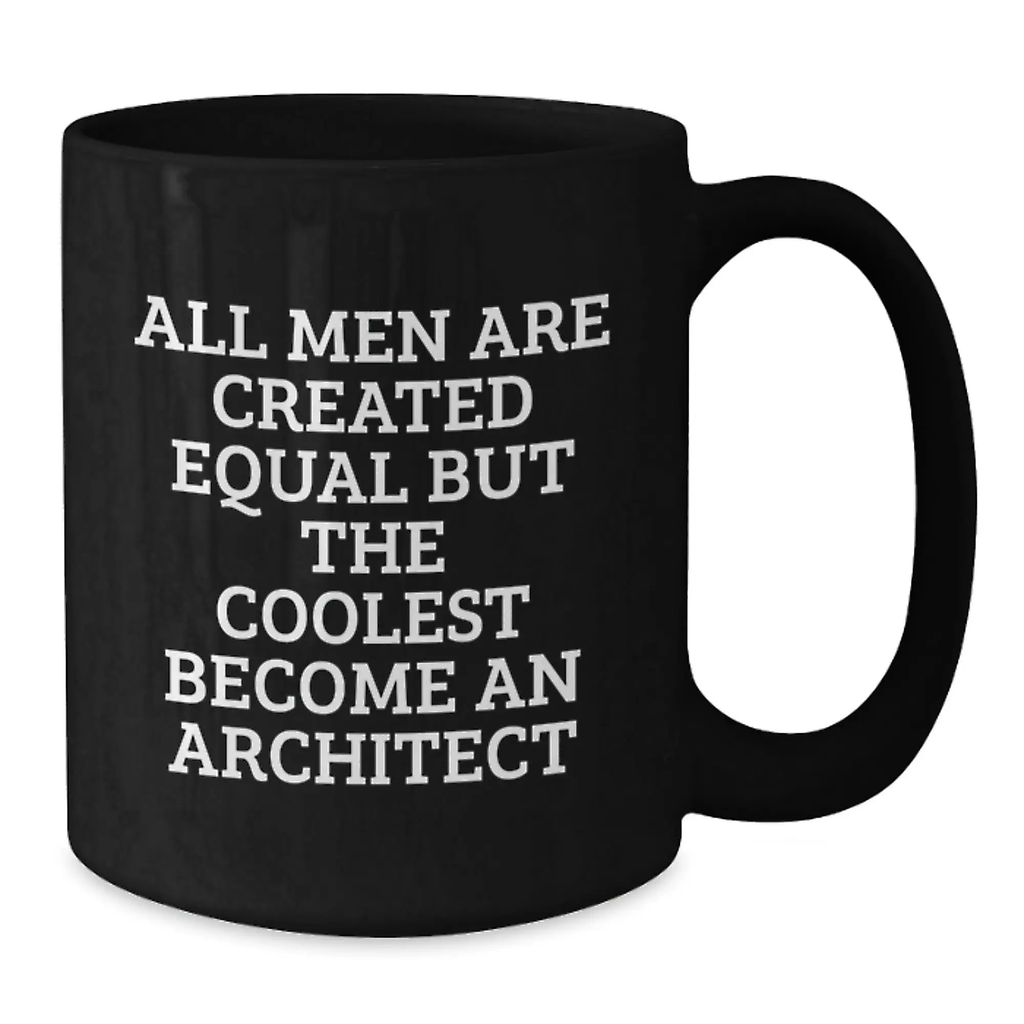 Architect Keepsake Black Coffee Mug for Him 11oz Birthday Gift - Additional