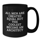 Architect Keepsake Black Coffee Mug for Him 11oz Birthday Gift - Additional