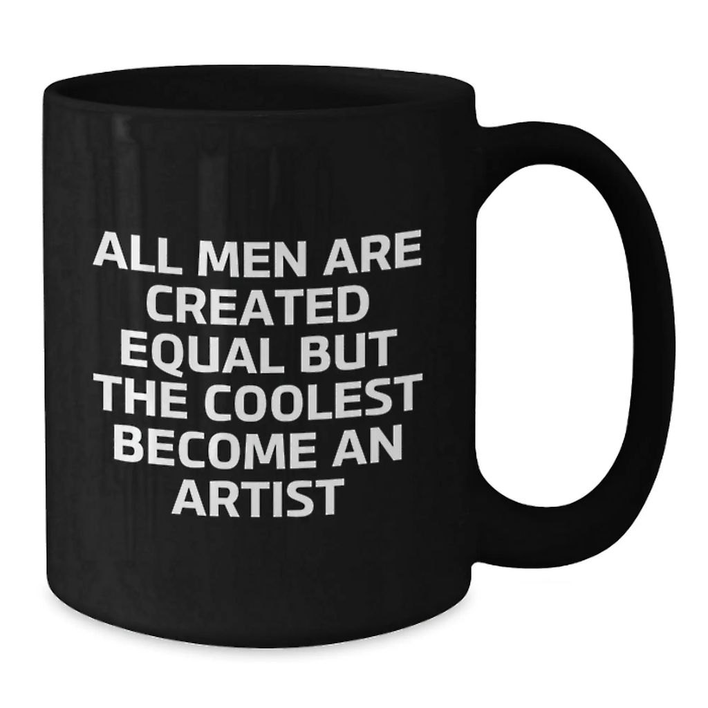 Artist Keepsake Black Coffee Mug for Him Birthday Gift - Additional