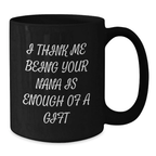 Nana Keepsake Black Coffee Mug Birthday Gift for Him - Additional