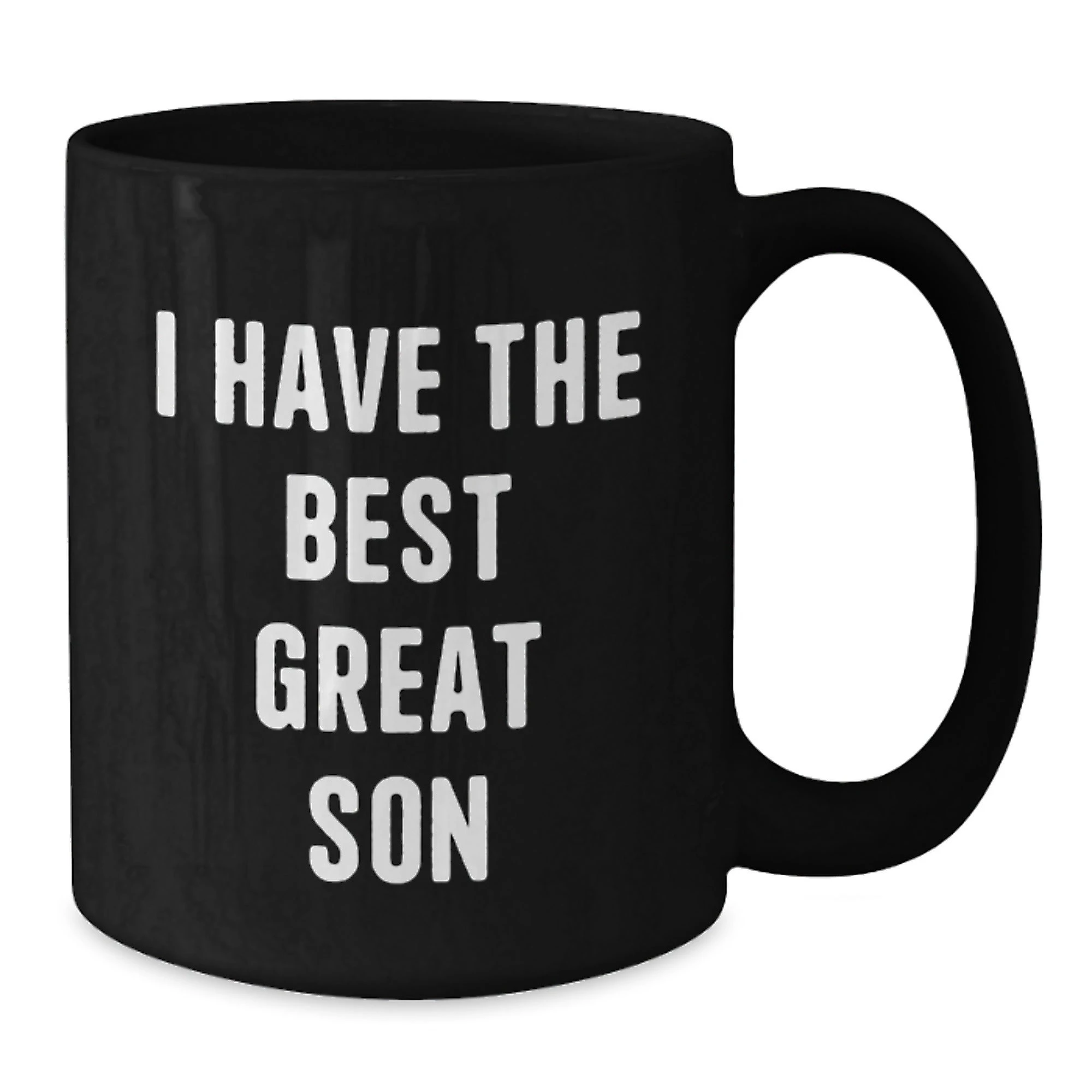 Funny Son Gifts from Mom, I Have The Best Great Son Black Coffee Mug, Perfect for Mother's Day - Additional