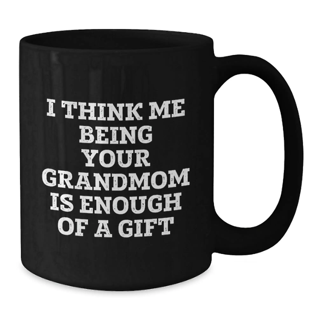 Grandmom Keepsake Black Coffee Mug for Him Birthday Gift - Additional