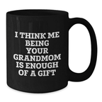 Grandmom Keepsake Black Coffee Mug for Him Birthday Gift - Additional