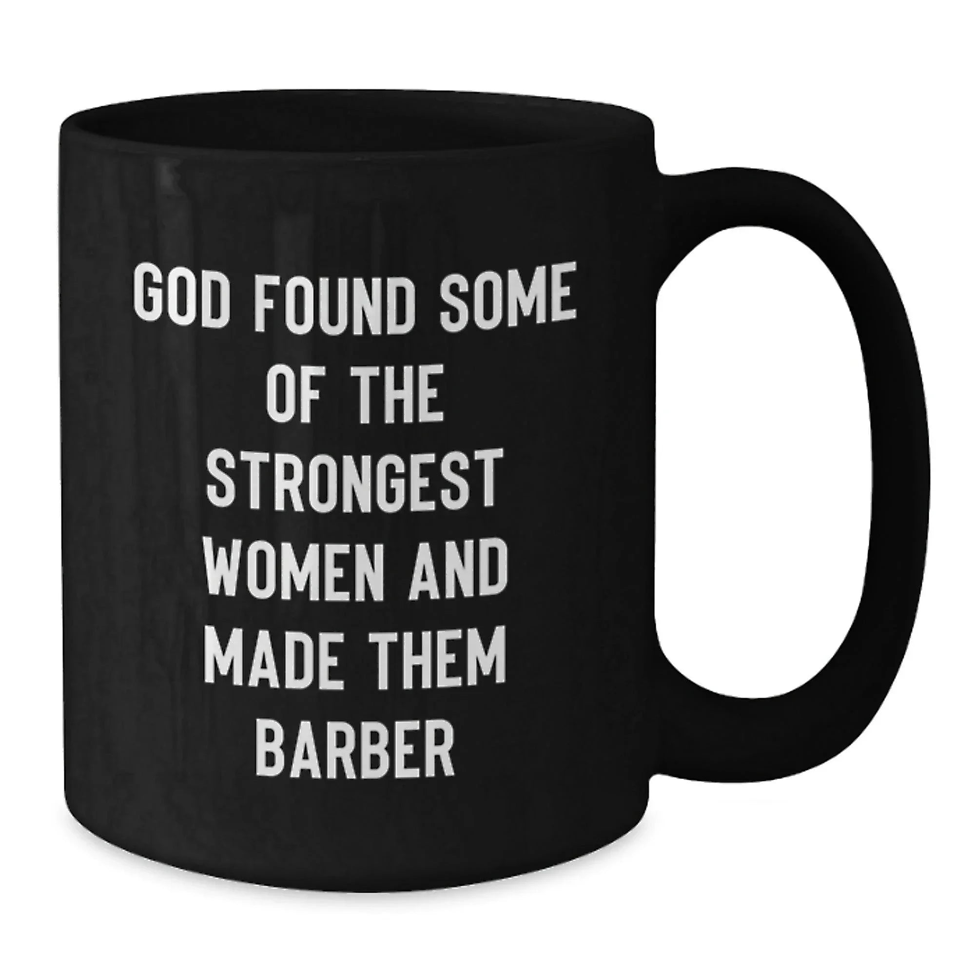 Funny Barber Gifts from Friends for Christmas Unique Mugs Black Coffee Mug Inspirational Quote