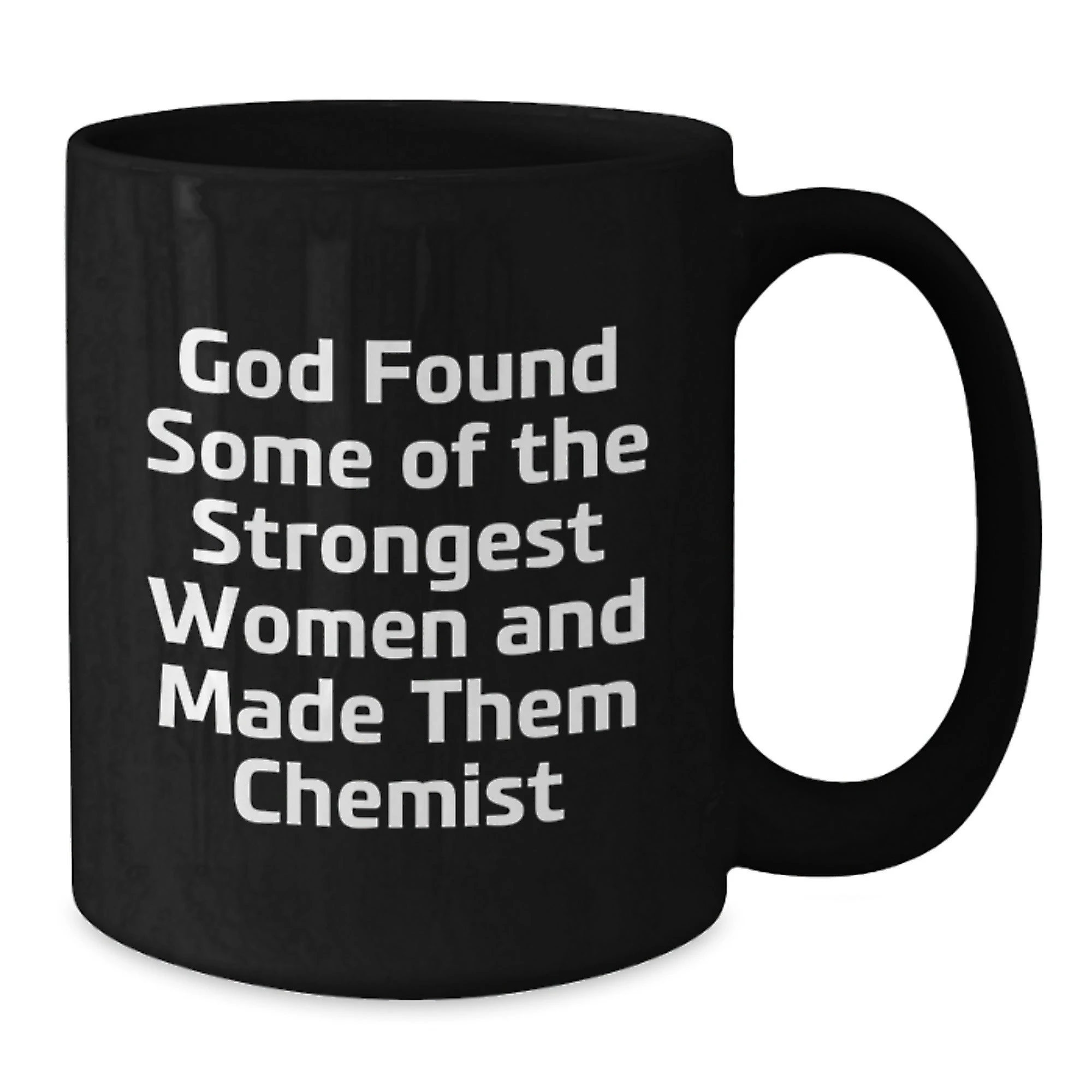 Funny Chemist Gifts for Women, Black Coffee Mug, Gifts from Family to Chemist Friends
