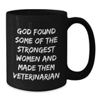 Funny Veterinarian Quotes Black Coffee Mugs Gifts from Friends to Veterinarian Coworkers for Christmas Unique Holiday Presents