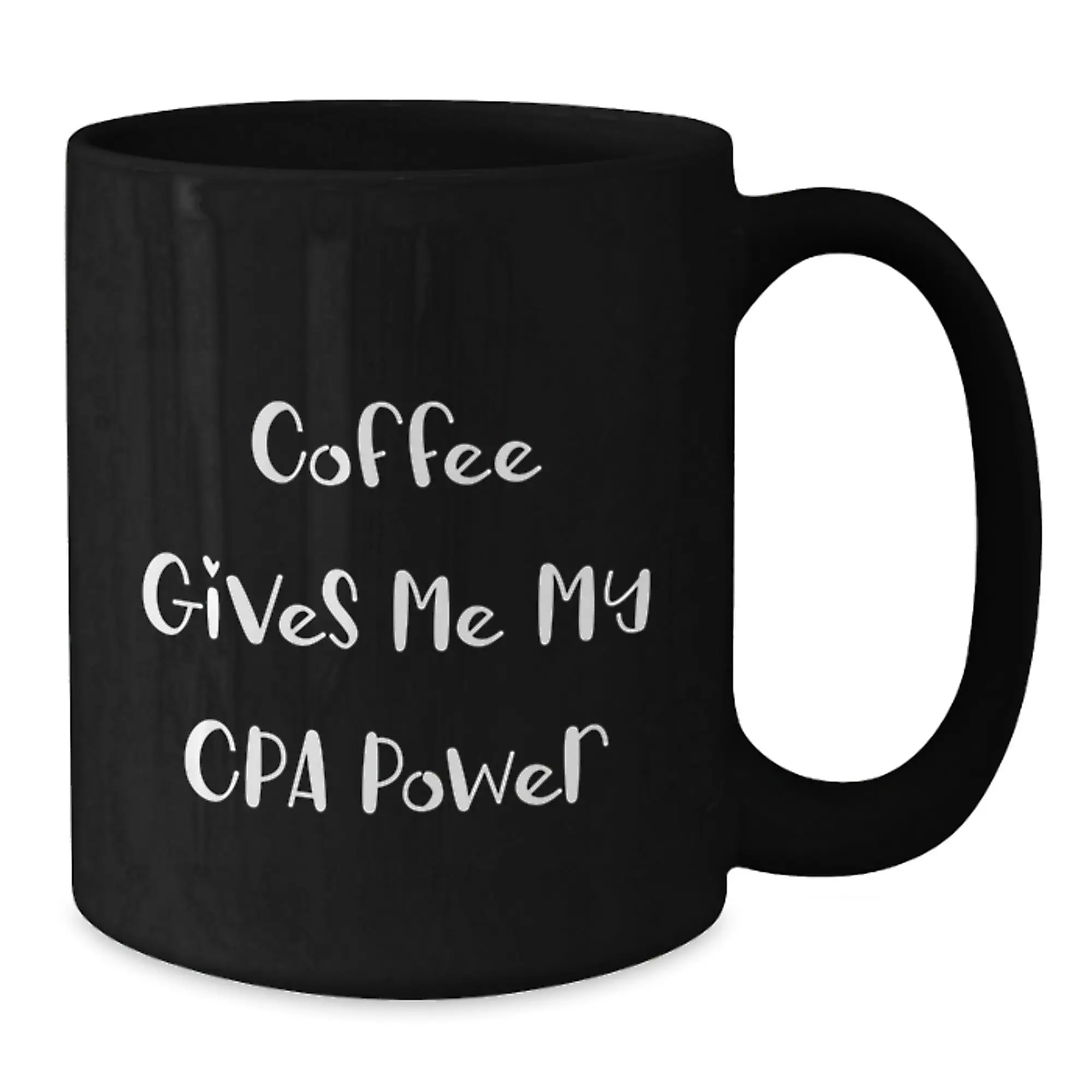 Funny CPA Gifts for Her, Black Coffee Mug, 'Coffee Gives Me My Cpa Power', Graduation Unique Gifts - Additional