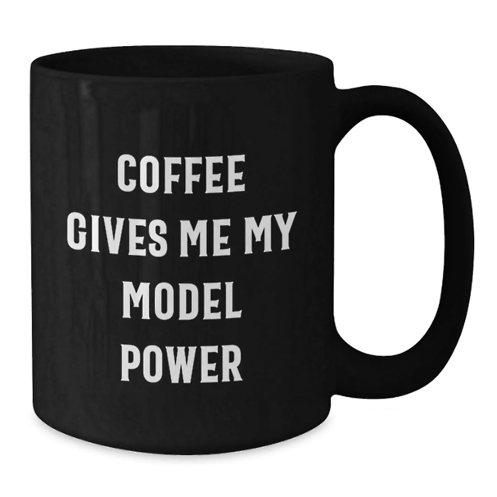 Funny Model Gifts from Friends Christmas Unique Black Coffee Mugs for Men Women