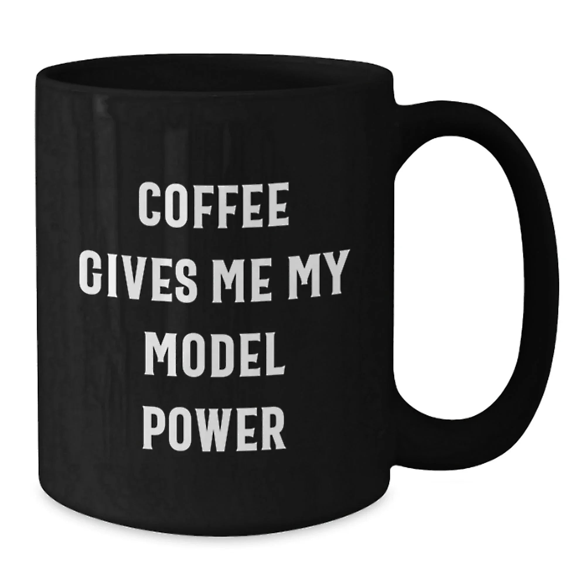 Funny Model Gifts from Friends Christmas Unique Black Coffee Mugs for Men Women