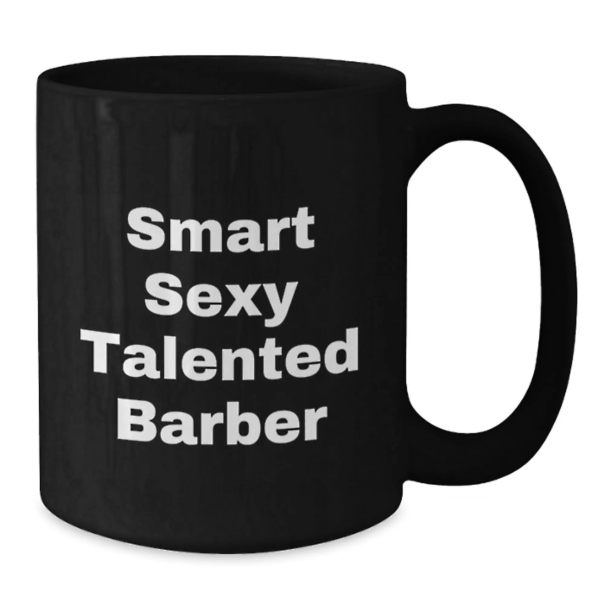Funny Barber Quotes Black Coffee Mugs Gifts from Friends to Smart Talented Barbers Birthday Unique Ideas - Additional