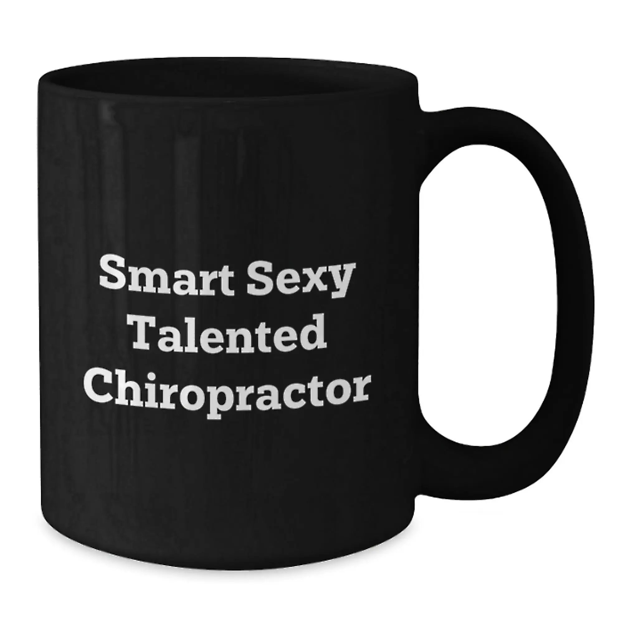 Gifts from Friends, Funny Quote Chiropractor Black Coffee Mug, Birthday Unique Gifts for Chiropractor - Additional