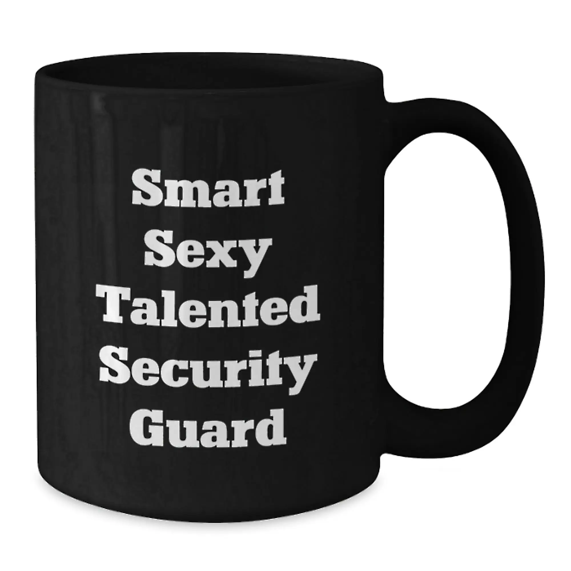 Security Guard Funny Quote Black Coffee Mugs, Gifts from Men, Women, Friends, Family to Security Guard, Graduation Unique Gifts, Black Coffee Mug - Additional