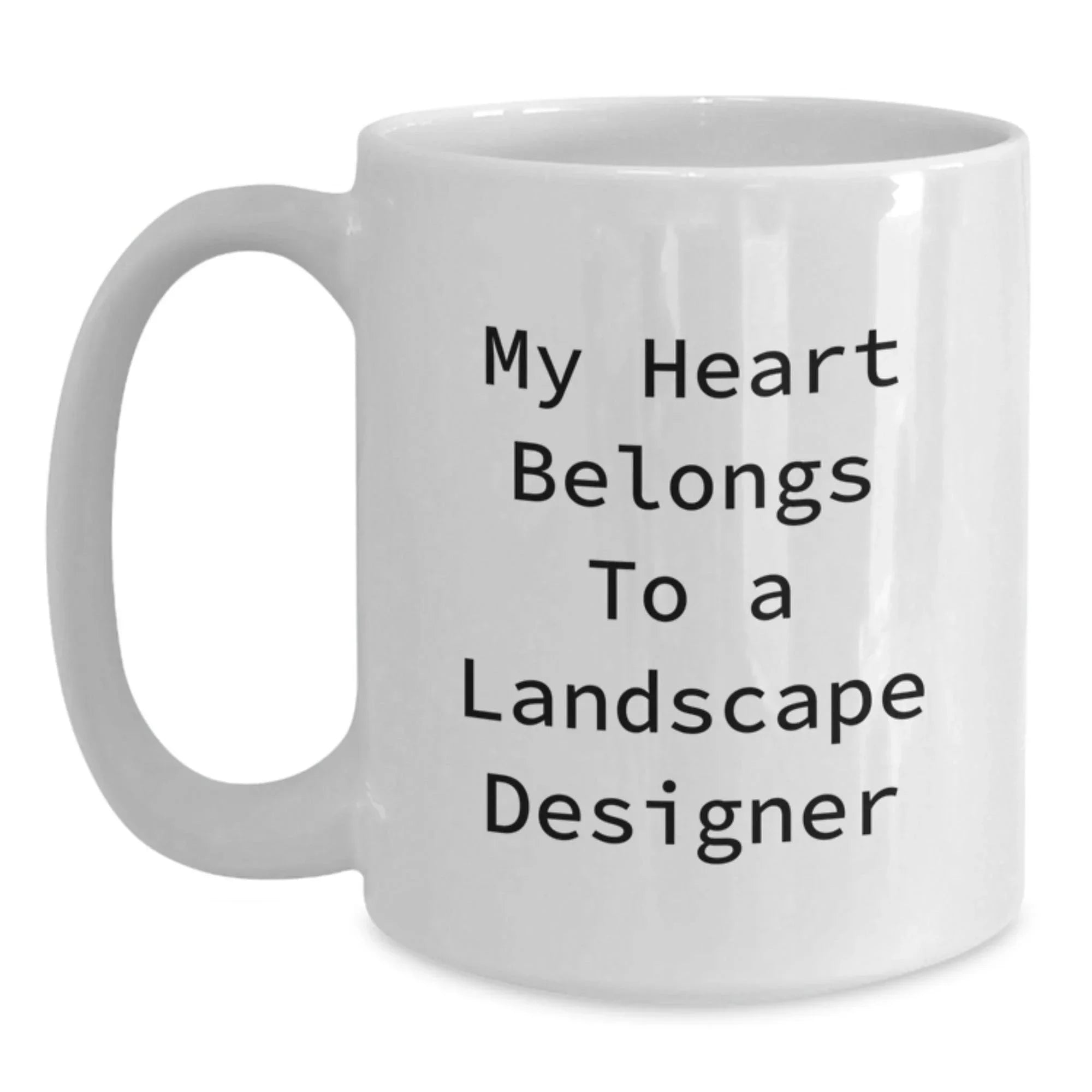 Funny Christmas Unique Gifts from Friends for Landscape Designer Lover White Coffee Mug