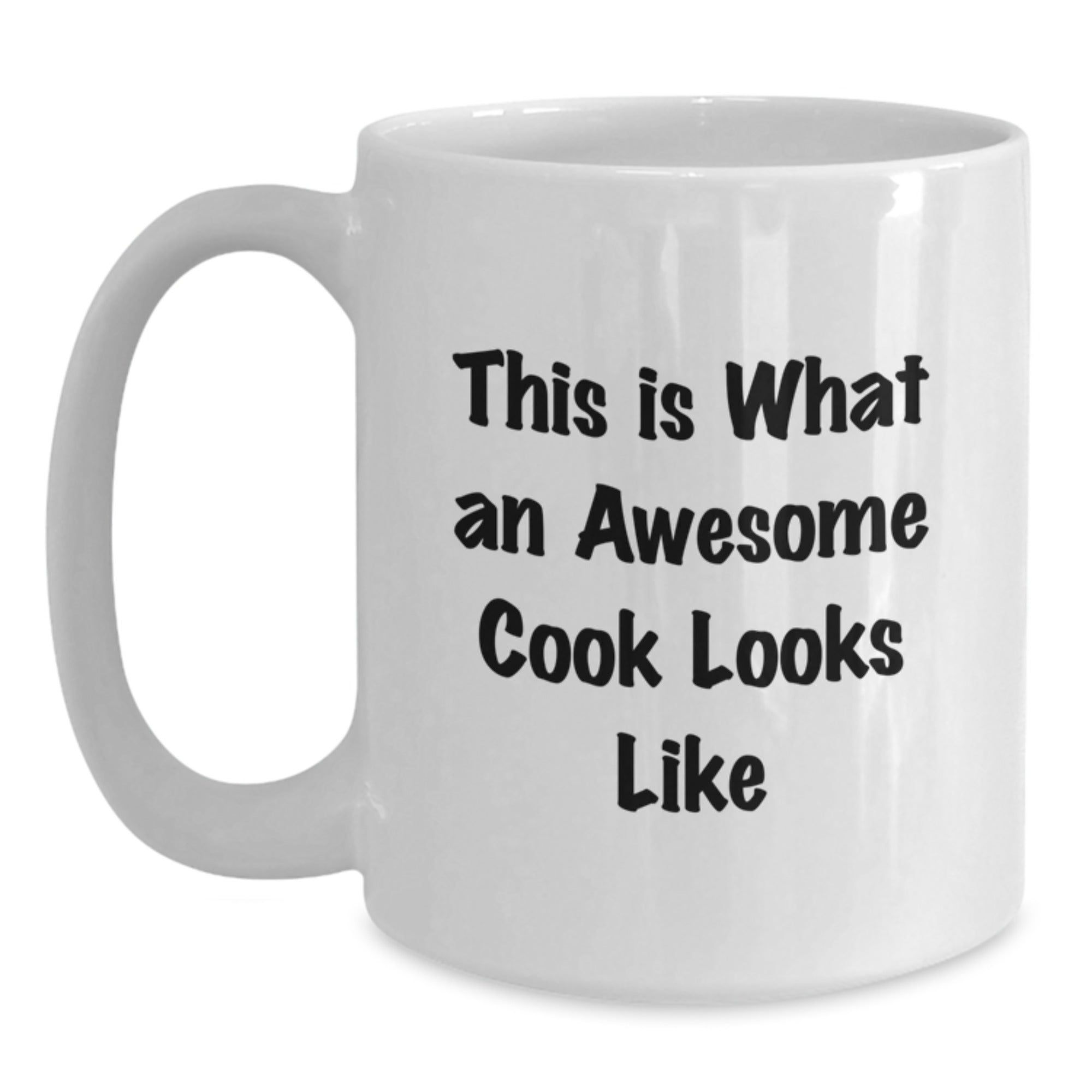 Funny Cook Gifts from Men to Friends - This Is What An Awesome Cook Looks Like Christmas Unique Presents for Cook Lovers - White Coffee Mug