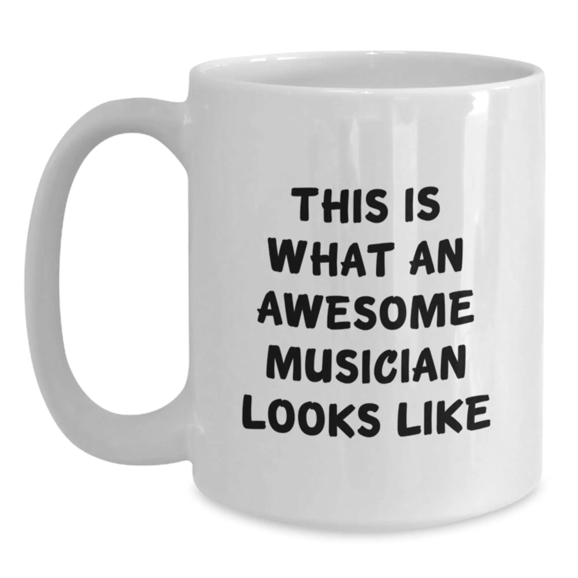 Gifts for Musician Friends, Funny Musician Coffee Mug, White Ceramic Coffee Mug for Graduation Unique Gifts from Friends - Main