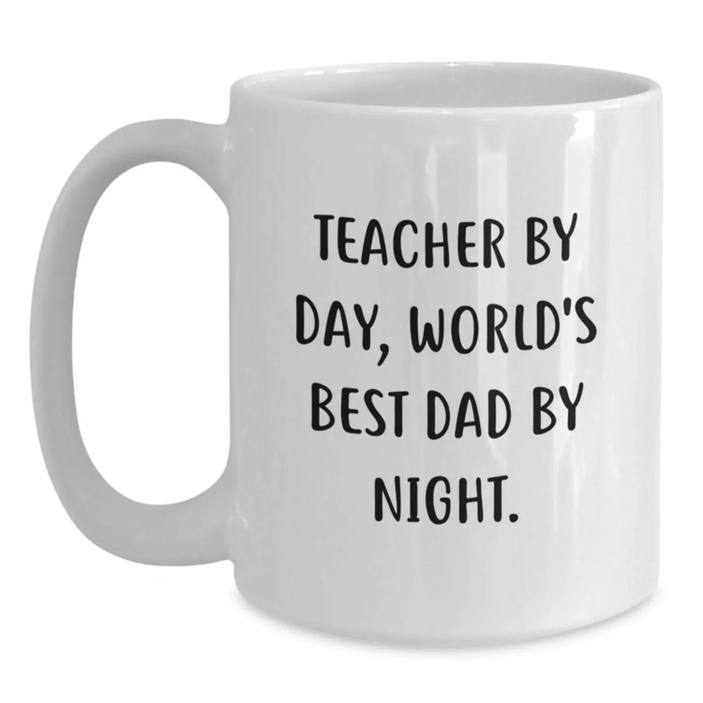 Funny Teacher Gifts from Men to Teachers - White Coffee Mug for Christmas Unique Gift Ideas
