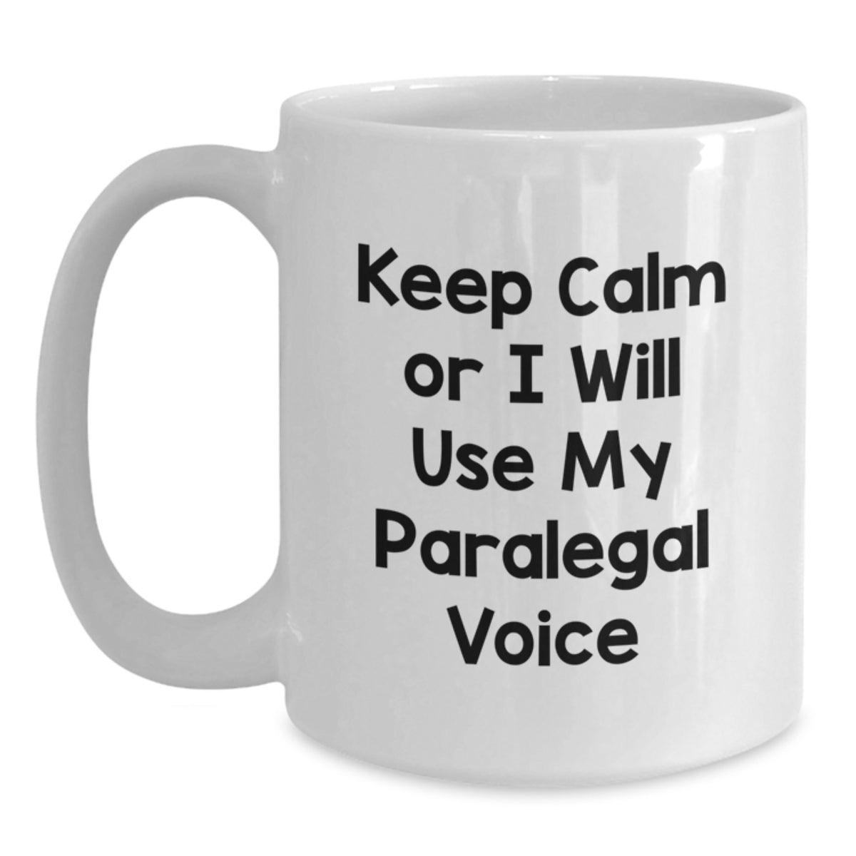 Christmas Gift for Her Keep Calm Paralegal Voice Mug Present - Main