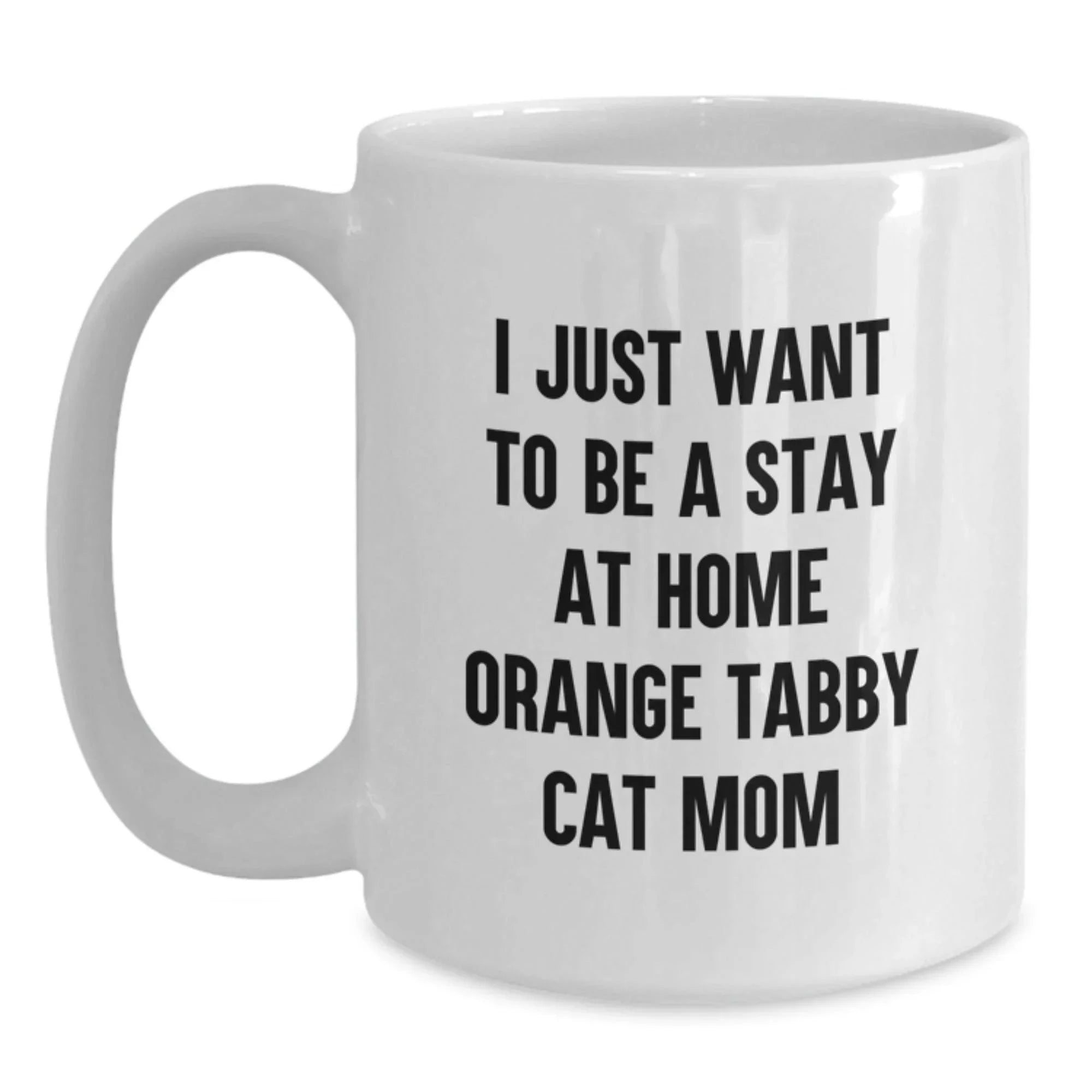 Funny Orange Tabby Cat Mugs Gifts from Friends to Family Members for Christmas Unique Presents