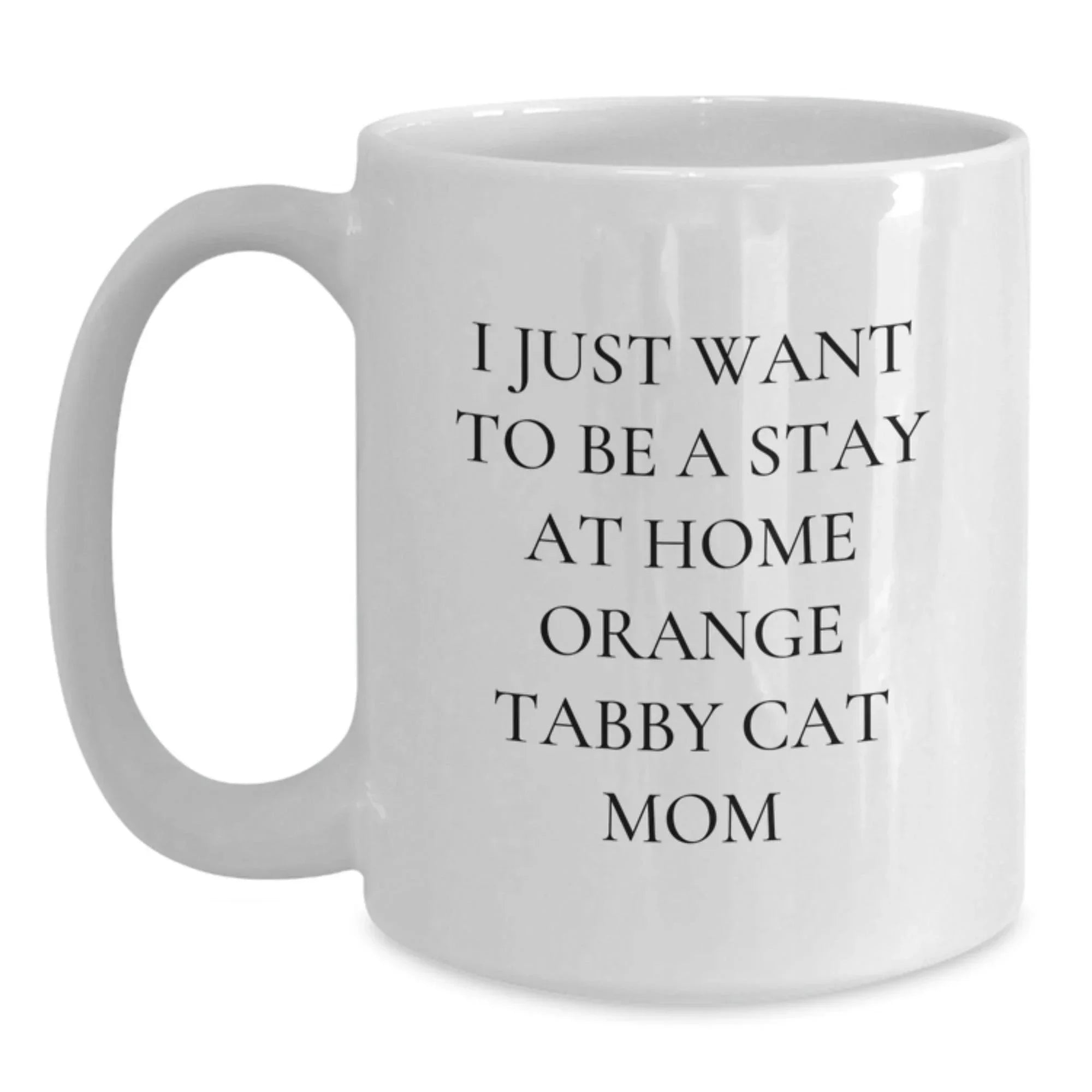 Funny Orange Tabby Cat Gifts from Mom for Valentine's Unique Orange Tabby Cat Lover White Coffee Mugs