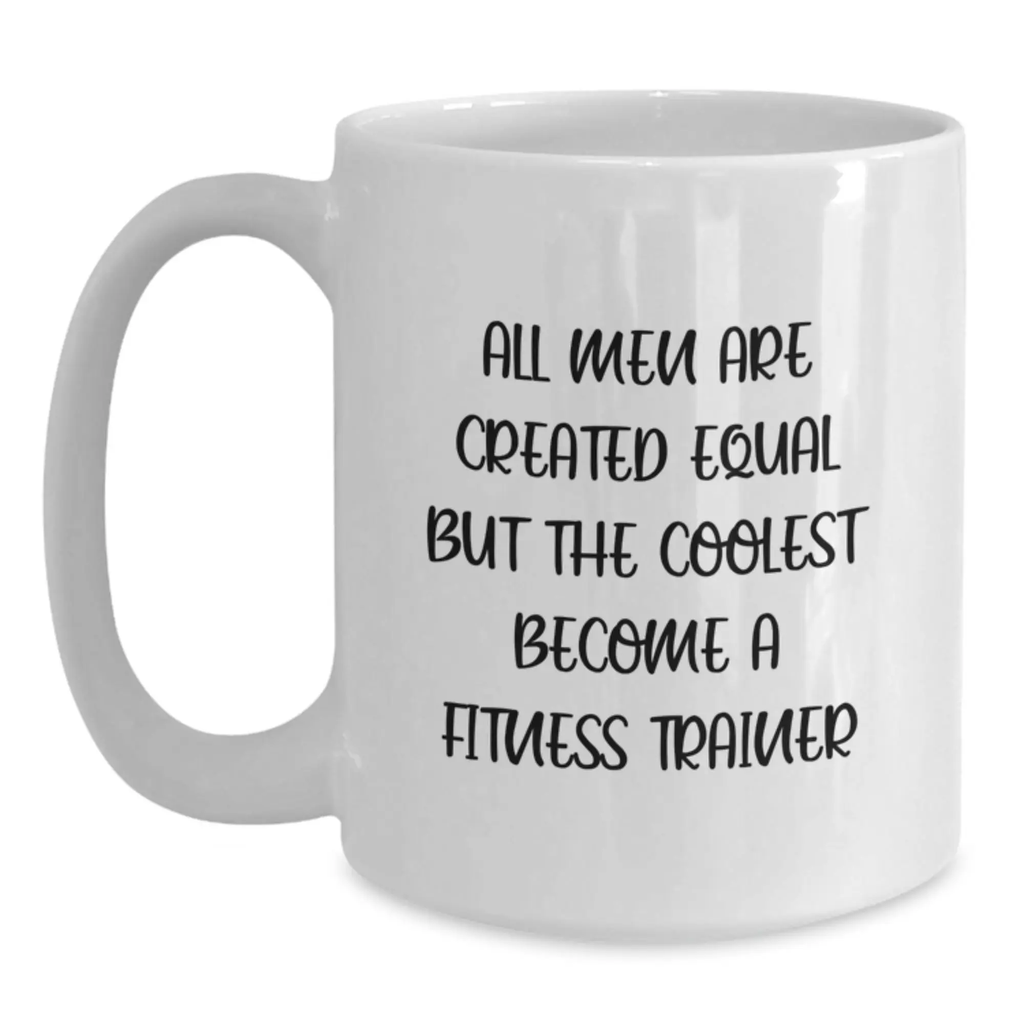 Fitness Trainer Keepsake White Mug for Him Birthday Gift - Main