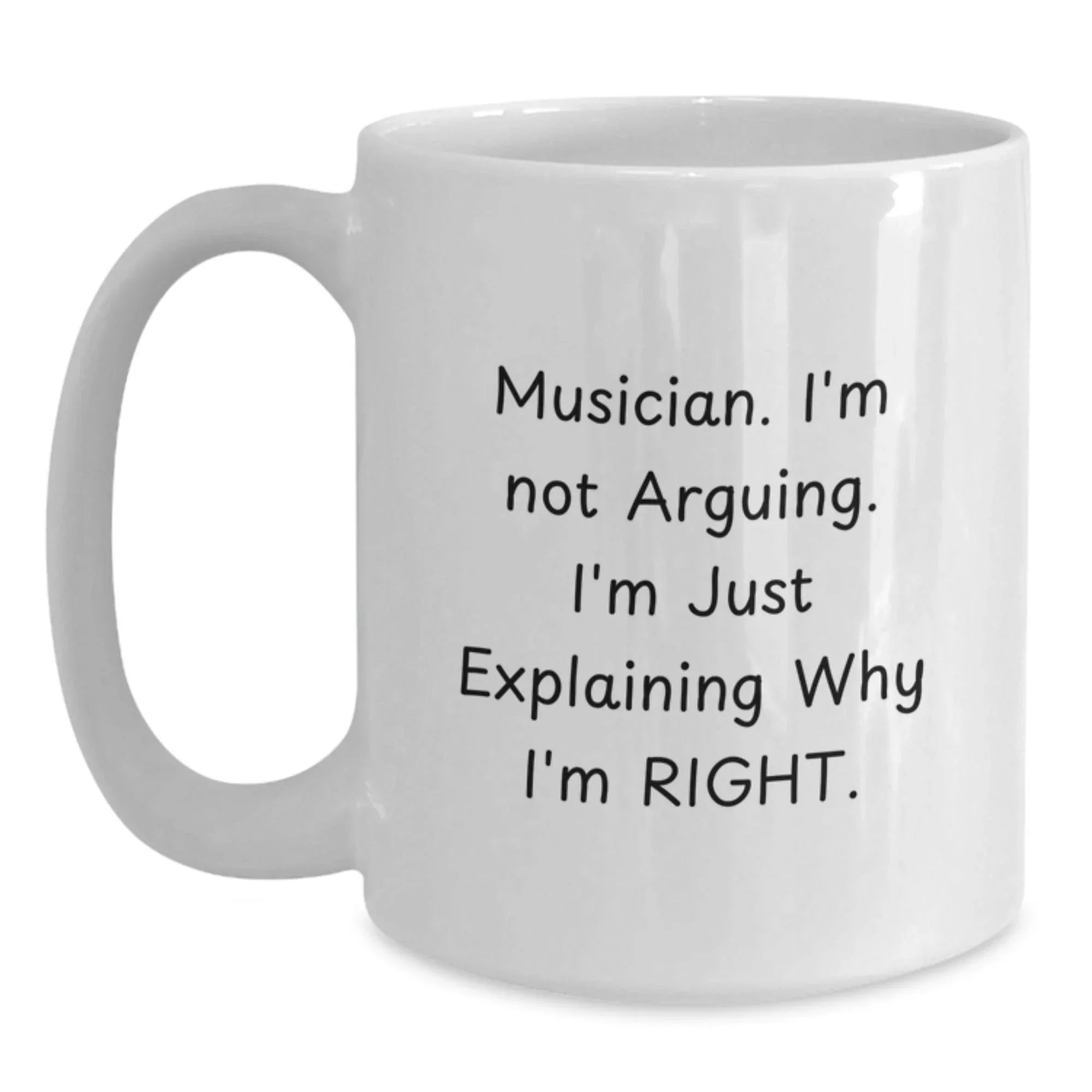 Funny Musician Gifts from Friends for Musicians - White Coffee Mug - Christmas Unique Mugs for Men