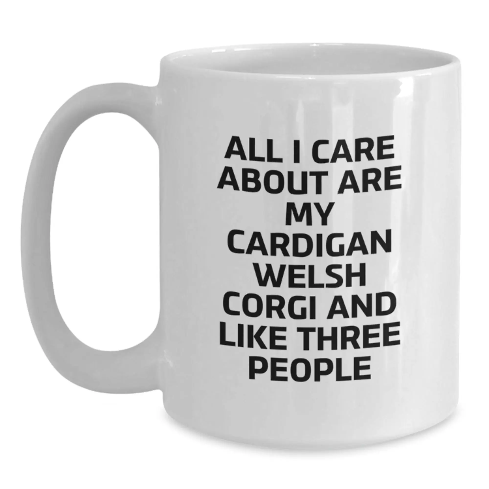 Funny Cardigan Welsh Corgi Dog Lover Gifts from Friends, Funny Birthday Unique Mugs for Men with Cardigan Welsh Corgi Dog Love, Cute Coffee Mugs for Him - Main