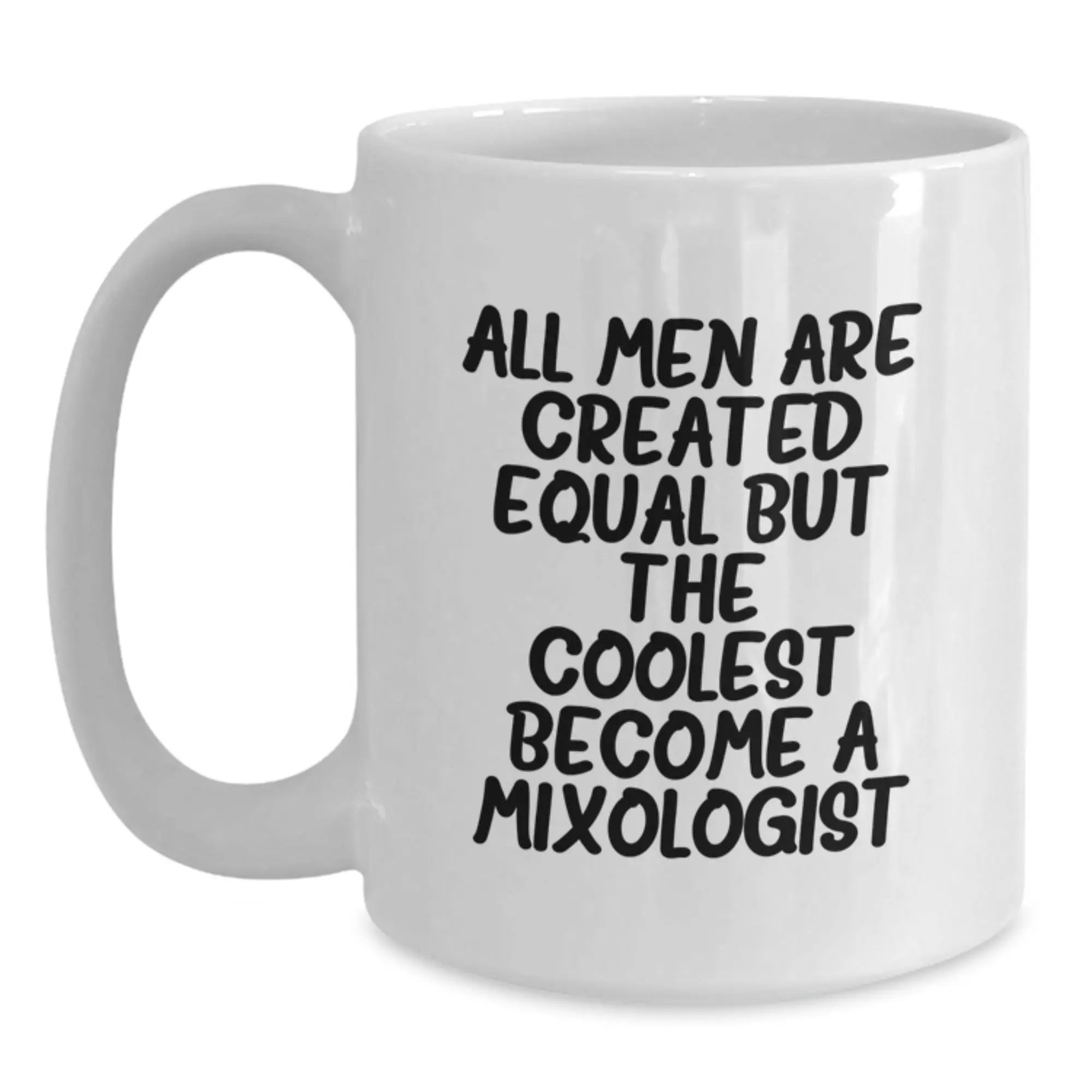 Birthday Gift Mixologist White Mug for Her – Present, 11oz Ceramic - Main