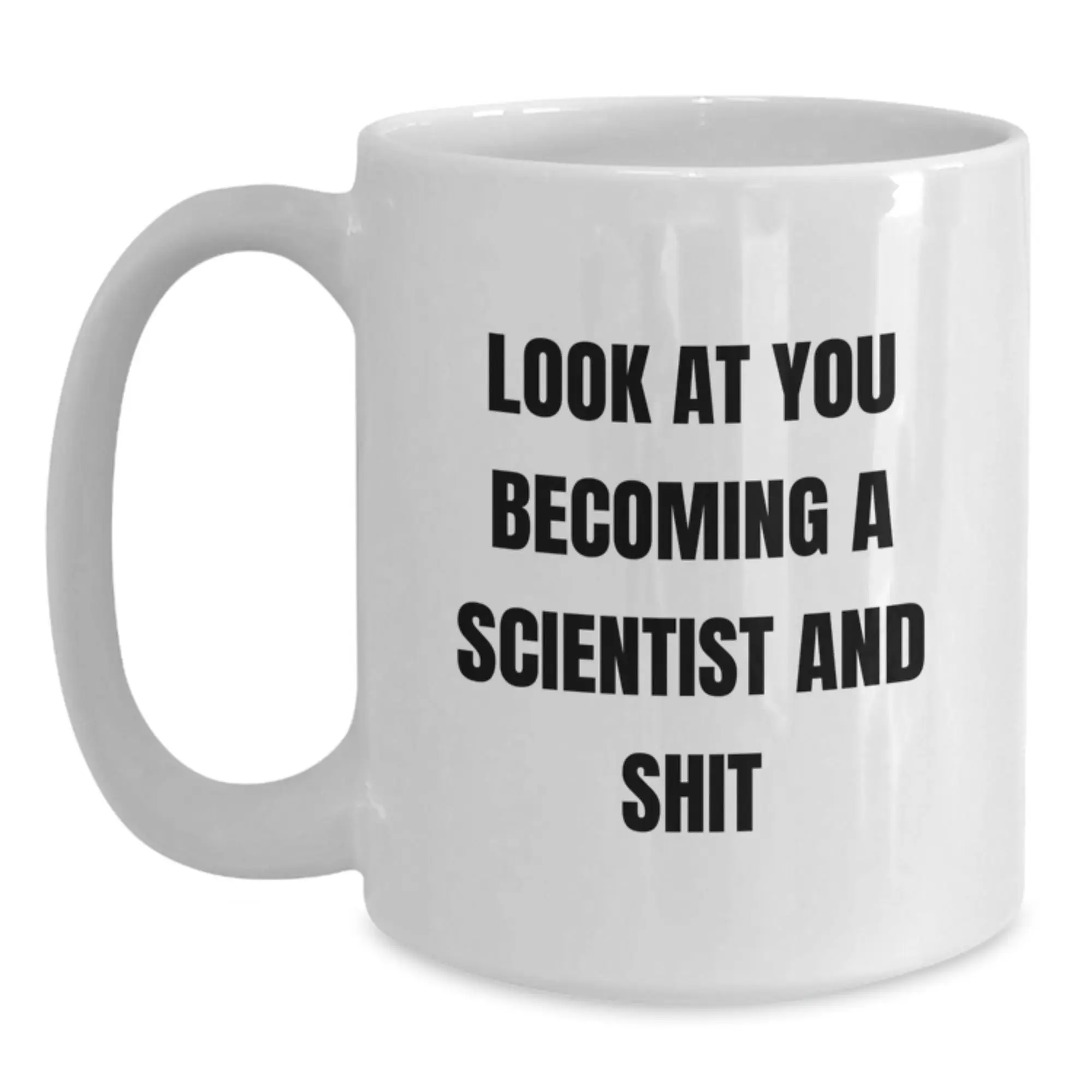 Funny Scientist White Coffee Mug Gifts from Friends, Scientist Gifts for Men, Unique Graduation Unique Gifts - Main