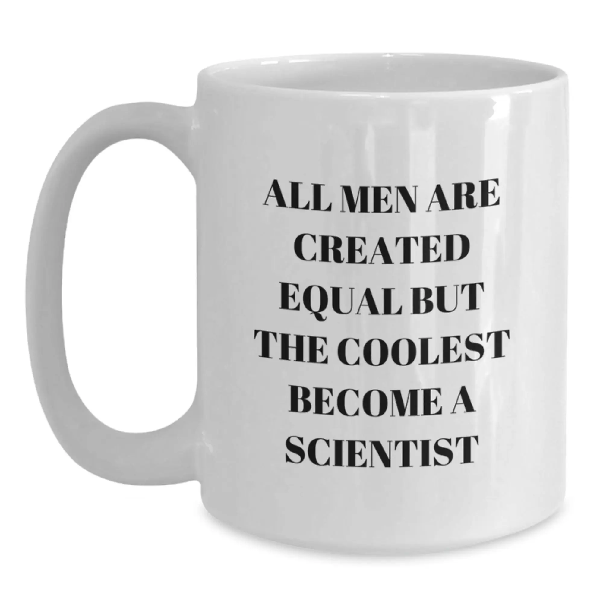 For Him Keepsake Birthday Gift White Coffee Mug Scientist Quote - Main