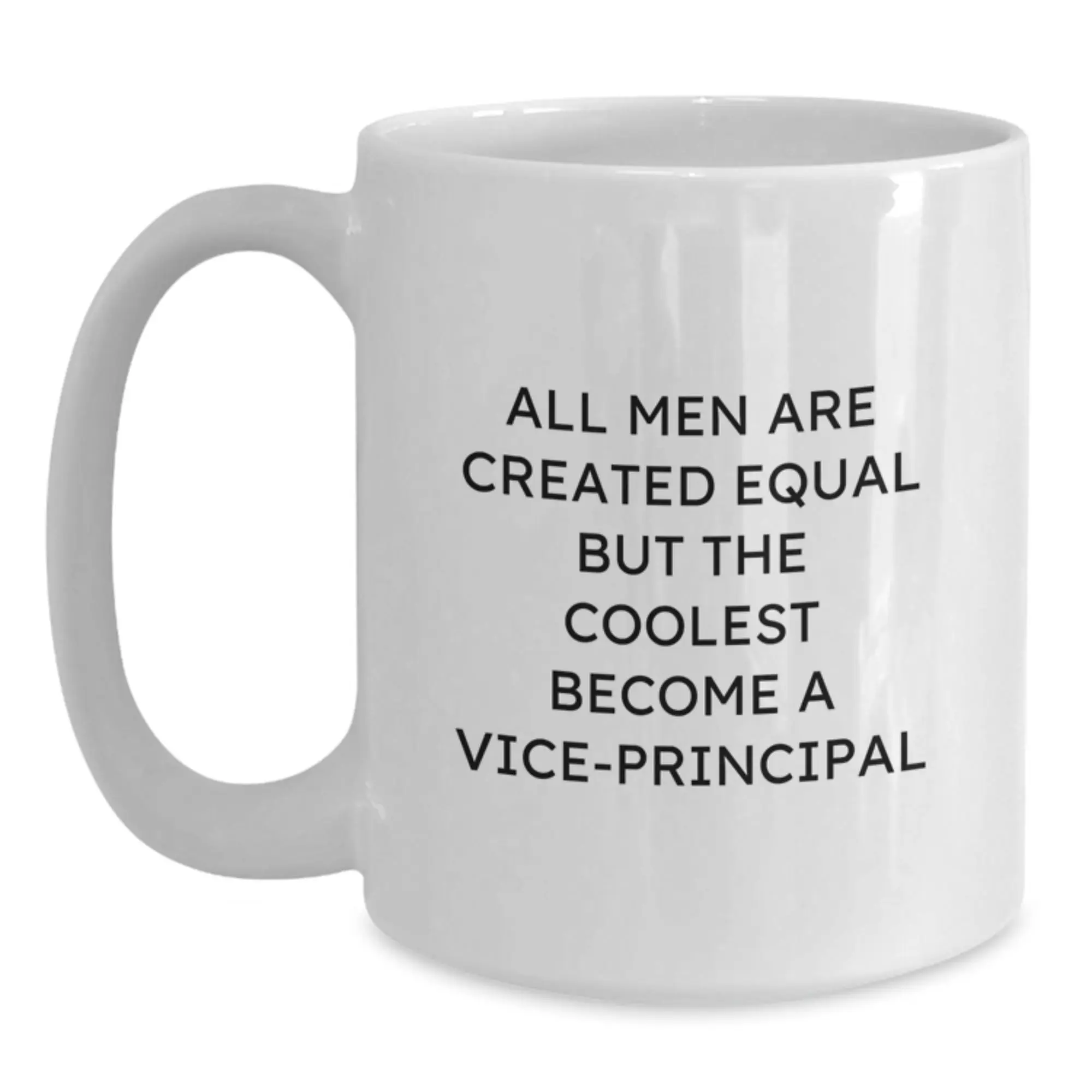 Funny Vice-principal Gifts for Men, White Coffee Mug, Graduation Unique Gifts from Family - Main