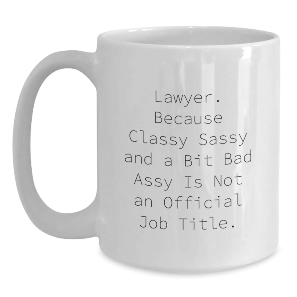 Lawyer Keepsake Premium White Coffee Mug for Him Birthday Gift - Main