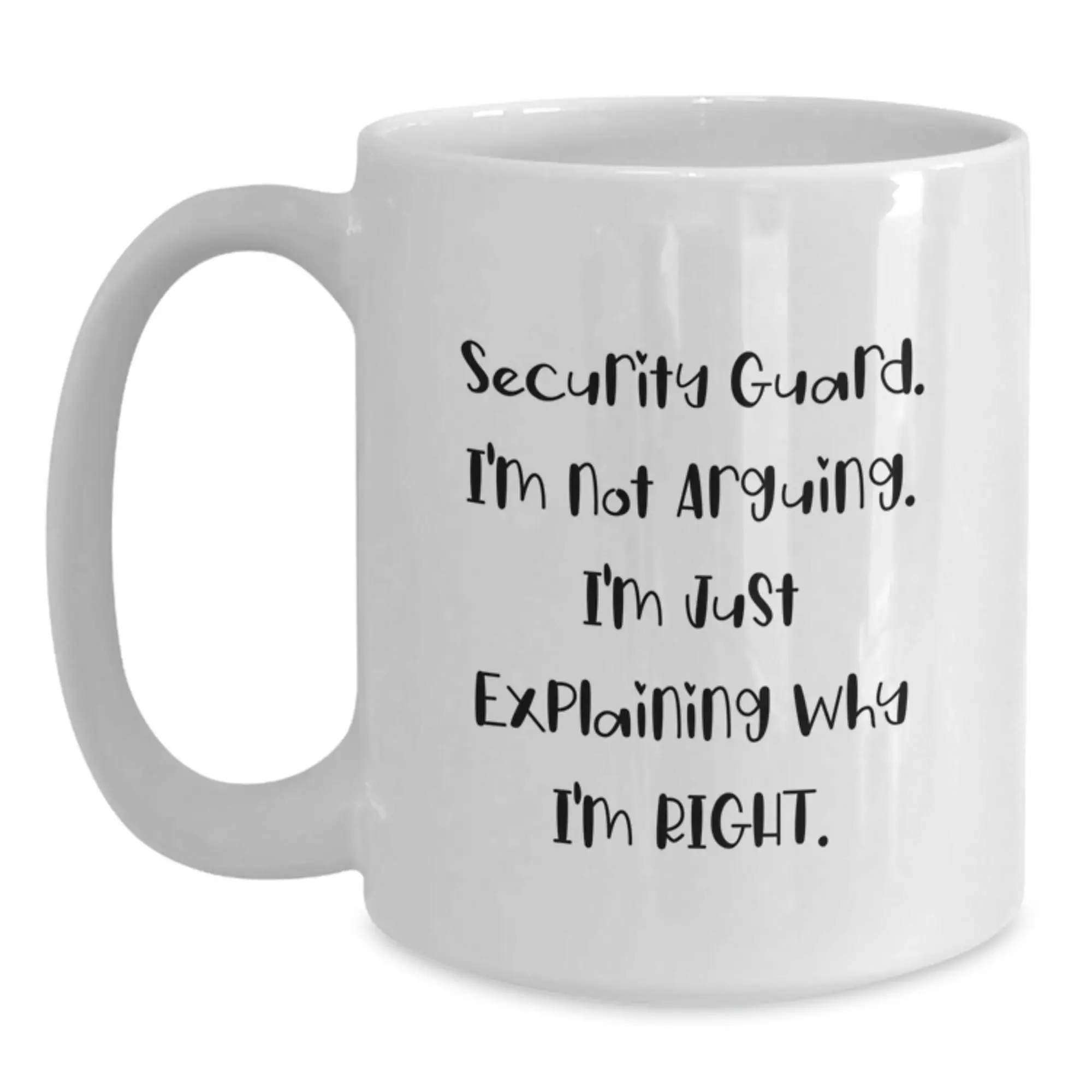 Funny Security Guard Gifts from Friends White Coffee Mug for Men Graduation Unique - Main