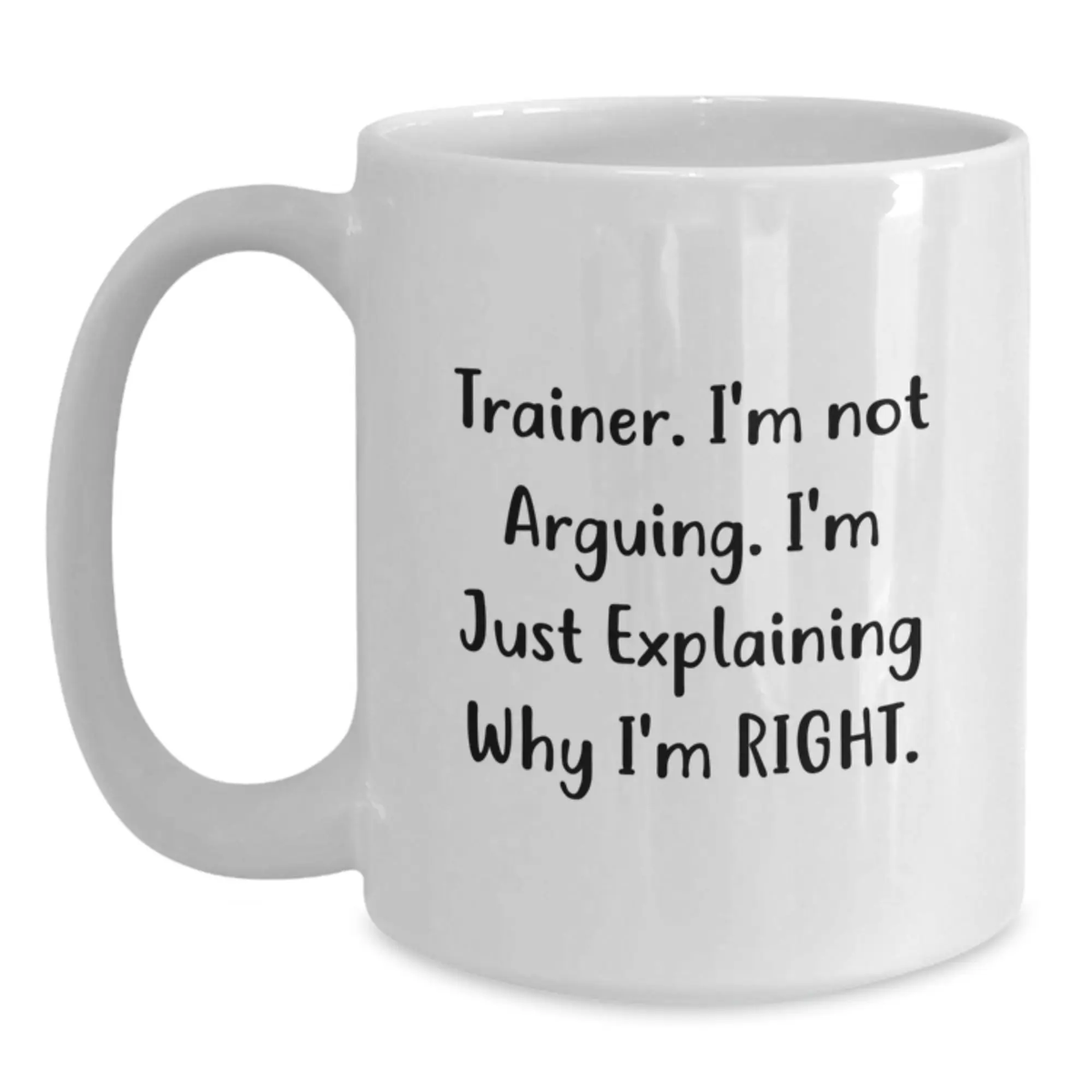Trainer Keepsake White Coffee Mug Ceramic for Him Surprise Birthday Gift - Main