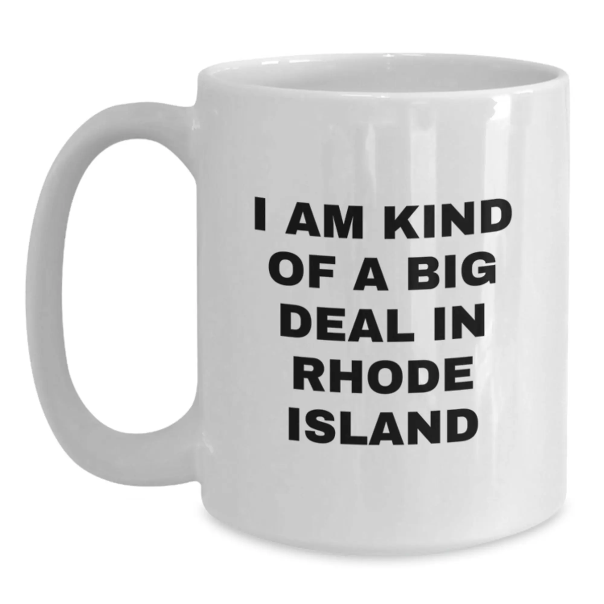 Rhode Island Keepsake White Coffee Mug for Him 11oz Birthday Gift - Main