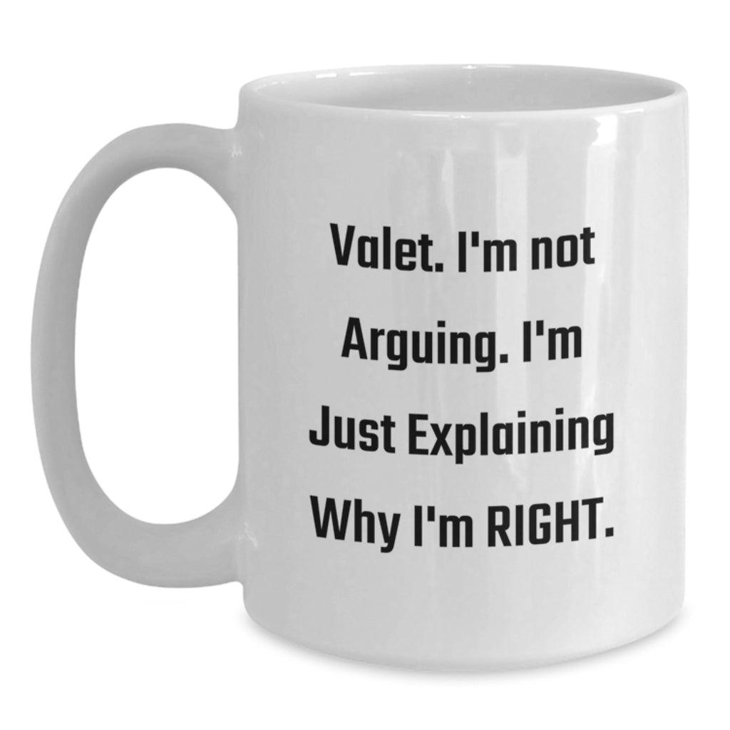 Christmas Gift for Her - A Humorous Valet Coffee Mug Present - Main