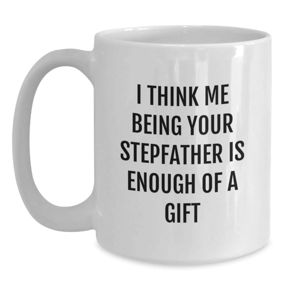 Stepfather Keepsake Ceramic White Coffee Mug Birthday Gift for Him - Main