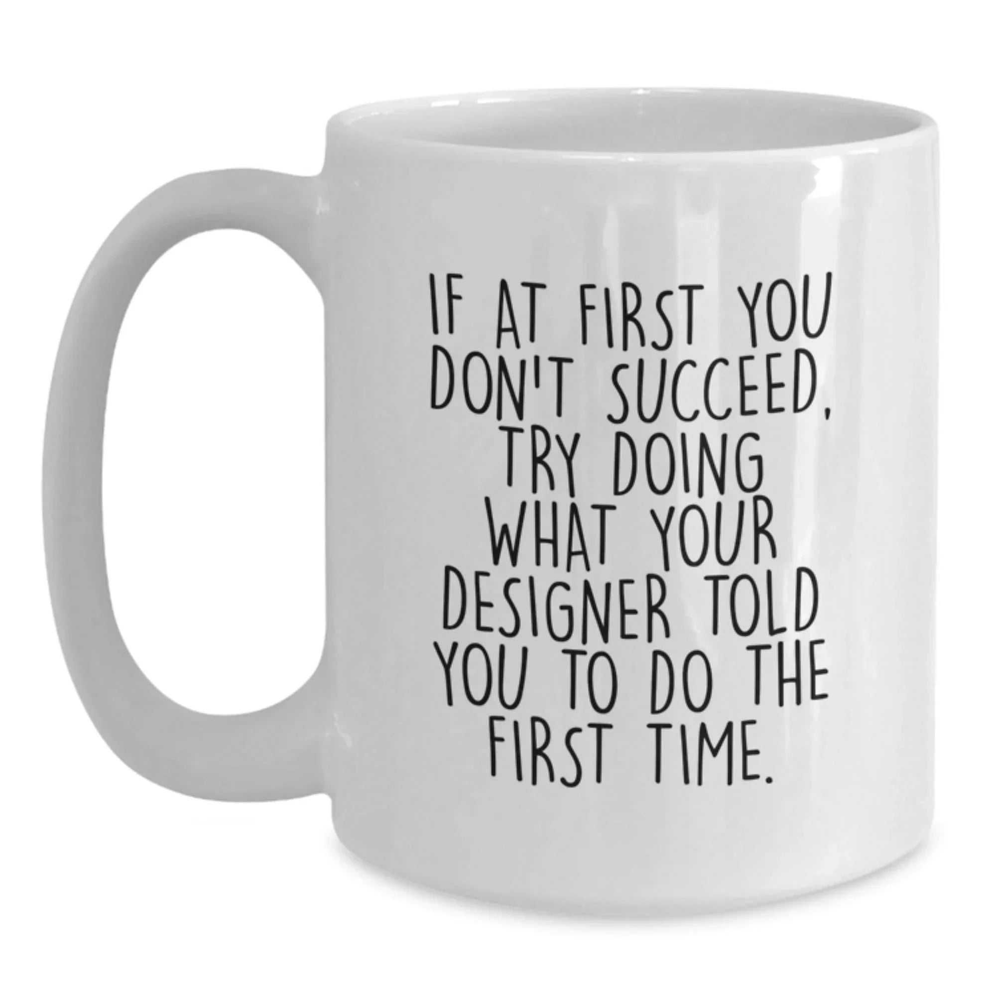 Funny Designer Gifts from Men to Friends, Inspirational White Coffee Mugs for Christmas Unique Presents