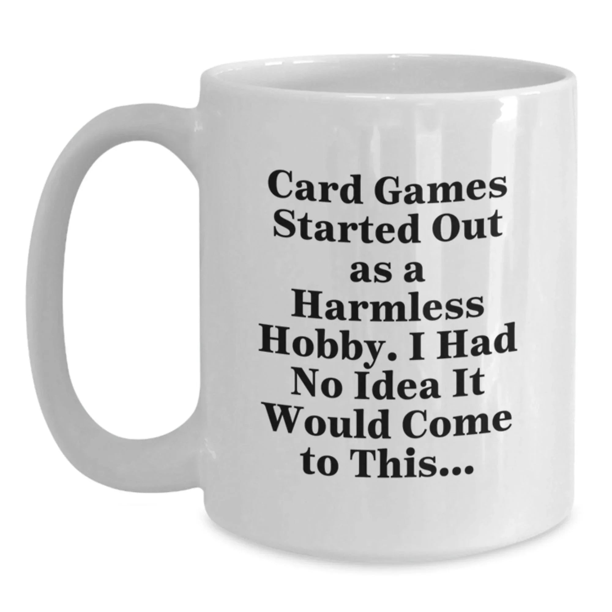 Funny Card Games Gifts for Card Game Enthusiasts, White Coffee Mug, Christmas Unique Gifts from Friends and Family