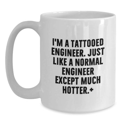 Funny Engineer Mug, White Coffee Mug for Engineer Friends, Christmas Unique Gifts from Men to Engineer - Main