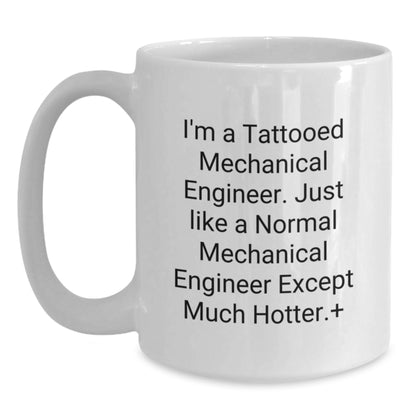 Funny Mechanical Engineer Gifts for Men, Women, and Friends - White Coffee Mug - Perfect for Christmas Unique Presents from Family, Coworkers, and Mechanic Enthusiasts - Main