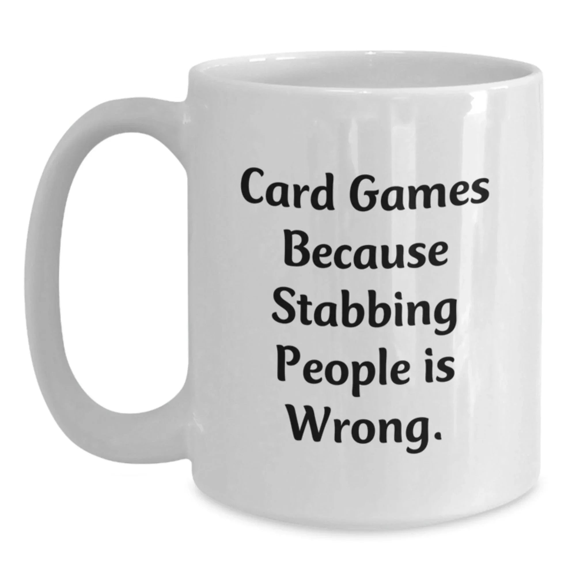 Funny Card Games Christmas Unique Gifts for Card Game Lovers, White Coffee Mug, Gifts from Friends to Card Game Enthusiasts